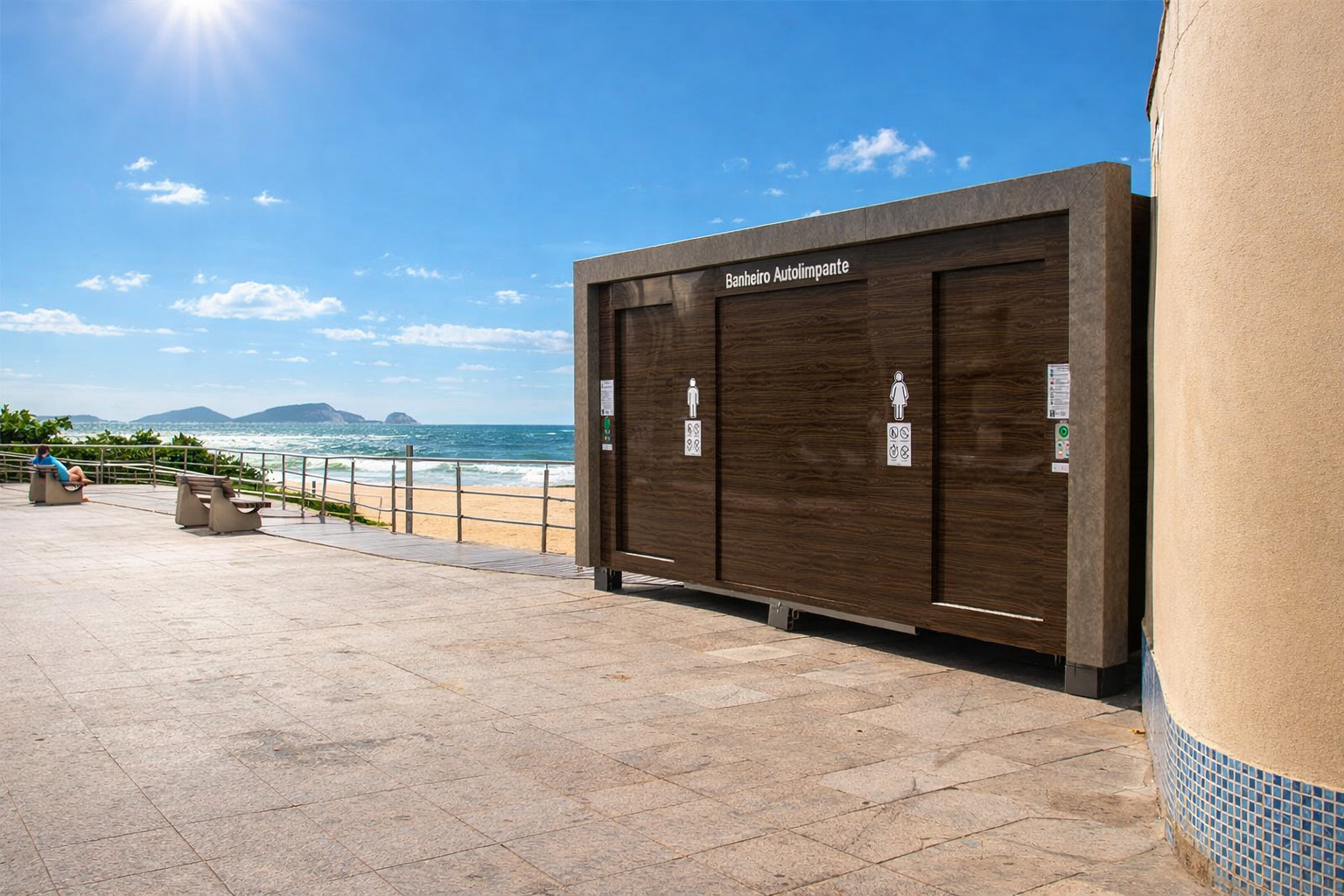 Banheiros autolimpantes elevam conforto e higiene na orla de Macaé