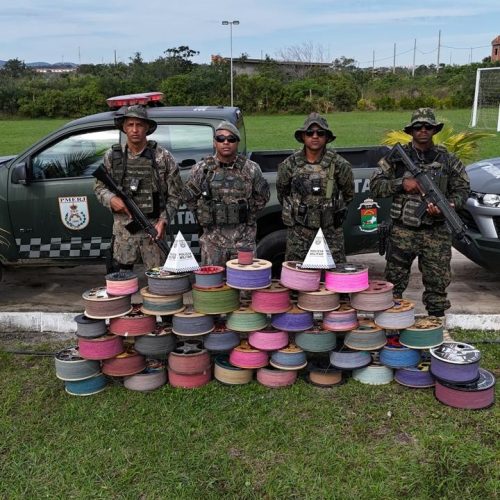Denúncia resulta na apreensão de 44 carretéis de linha chilena durante festival de pipas em São Pedro da Aldeia