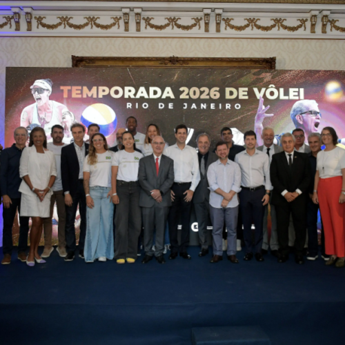 Evento no Palácio Guanabara anunciou torneios no Rio de Janeiro (Dhavid Normando/FV Imagem/CBV)