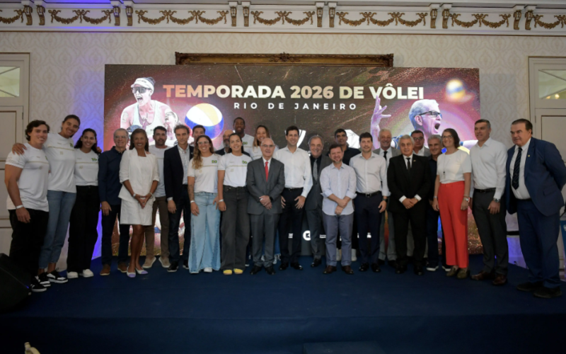 Evento no Palácio Guanabara anunciou torneios no Rio de Janeiro (Dhavid Normando/FV Imagem/CBV)