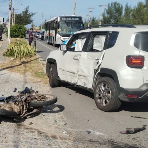 Motociclista morre em acidente na RJ-140 em Cabo Frio