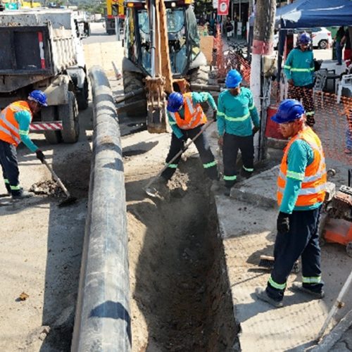 Obra de adutora de Maricá entra na reta final; previsão de entrega é para outubro