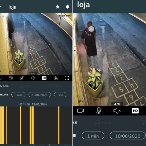 VÍDEO: Autoescola é invadida durante a madrugada em Cabo Frio e criminoso leva três bombons