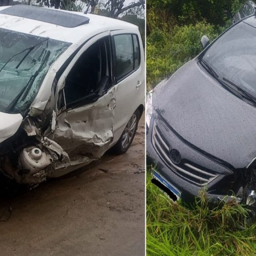 Homem e criança de 6 anos ficam feridos após carro capotar na RJ-138, em Araruama