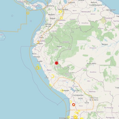 Terremoto de magnitude 5,6 é registrado perto da fronteira entre Peru e Brasil