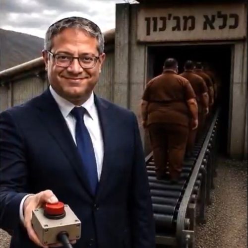 Ministro de Netanyahu posta vídeo celebrando fome de palestinos em prisões de Israel; cena é comparada a campo de concentração