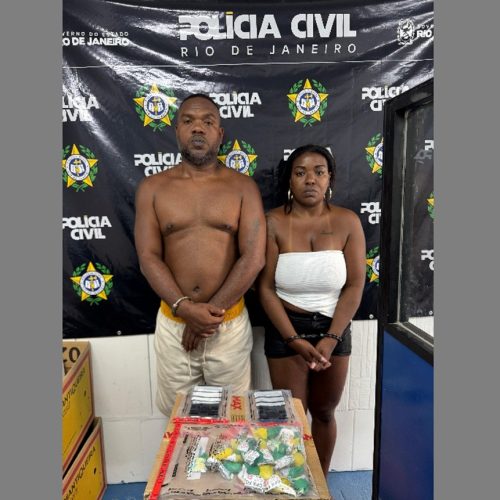 Casal é preso com drogas em Arraial e polícia apura ligação com o Comando Vermelho