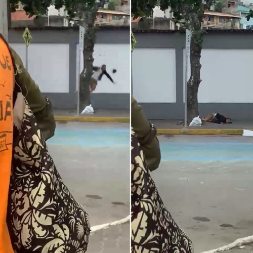 Vídeo: Homem fica gravemente ferido após cair de muro de cemitério em Arraial do Cabo