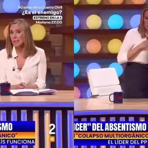 Apresentadora abandona programa ao vivo na Espanha e acusa colega de assédio moral: ‘Não aguento mais’