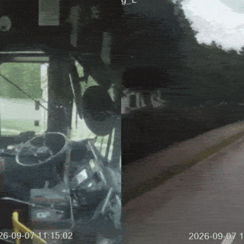VÍDEO: Motorista de ônibus dorme ao volante e bate em árvores nos EUA