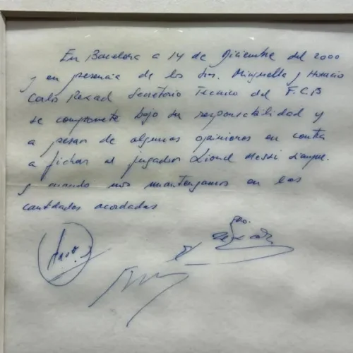 Morre Jorge Messi: a história do guardanapo em que o pai de Messi assinou com o Barcelona o acordo que mudou o futebol
