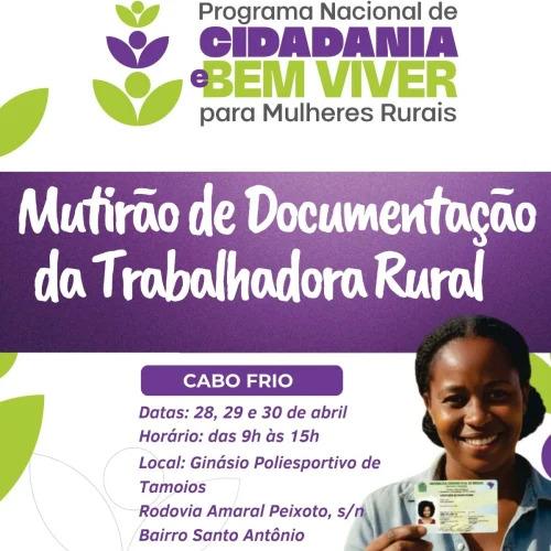 Cabo Frio recebe mutirão com serviços gratuitos voltados à cidadania e inclusão social