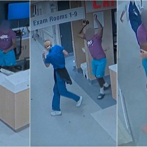 VÍDEO mostra paciente atacando enfermeira em pronto-socorro de Miami
