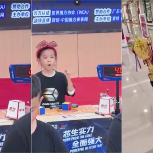 Chinesa de 6 anos bate recorde mundial de cubo mágico duas vezes em 3 dias; veja VÍDEO