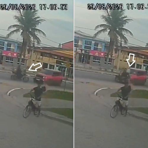VÍDEO: motociclista gira por cima de carro após colisão em Cabo Frio