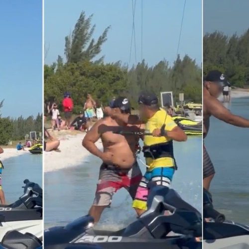 Entenda motivo da discussão que terminou com banhista apontando arma para velejador em Arraial do Cabo
