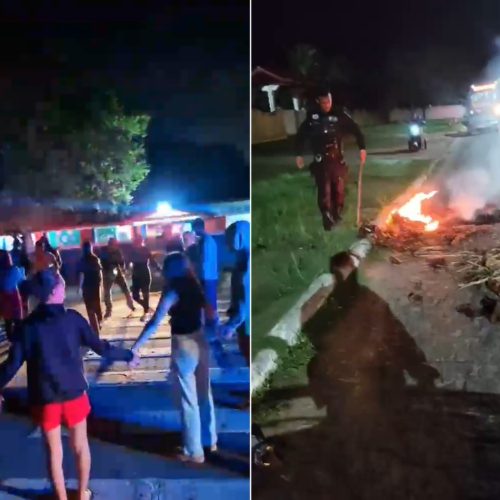 Moradores fazem protesto na BR-356 após morte de mulher em acidente em São João da Barra