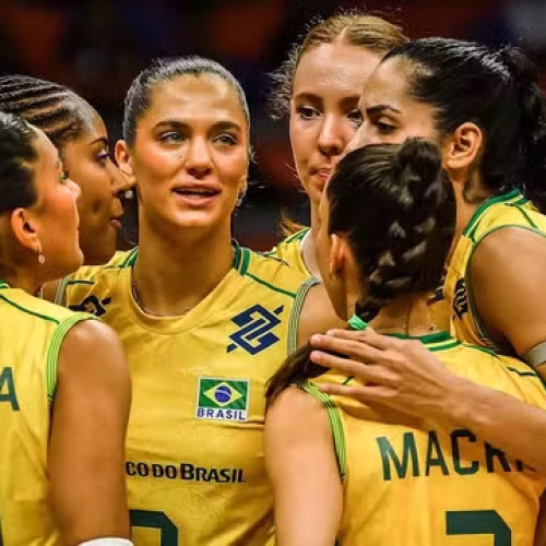 Brasil x Bulgária VNL 2026 (Foto: Volleyball World)
