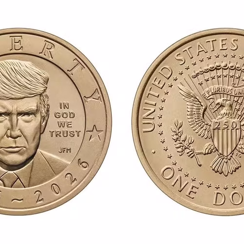 EUA começam a produzir moeda comemorativa de US$ 1 com imagem de Trump